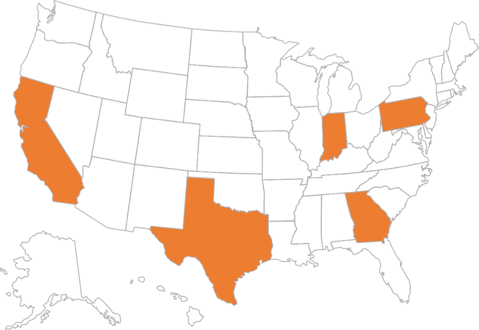 US warehouse network